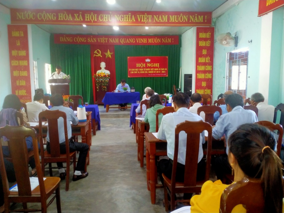 UBMTTQ Việt Nam xã Tam An Hội nghị sơ kết công tác Mặt trận 6 tháng đầu năm, triển khai nhiệm vụ 6 tháng cuối năm 2022.