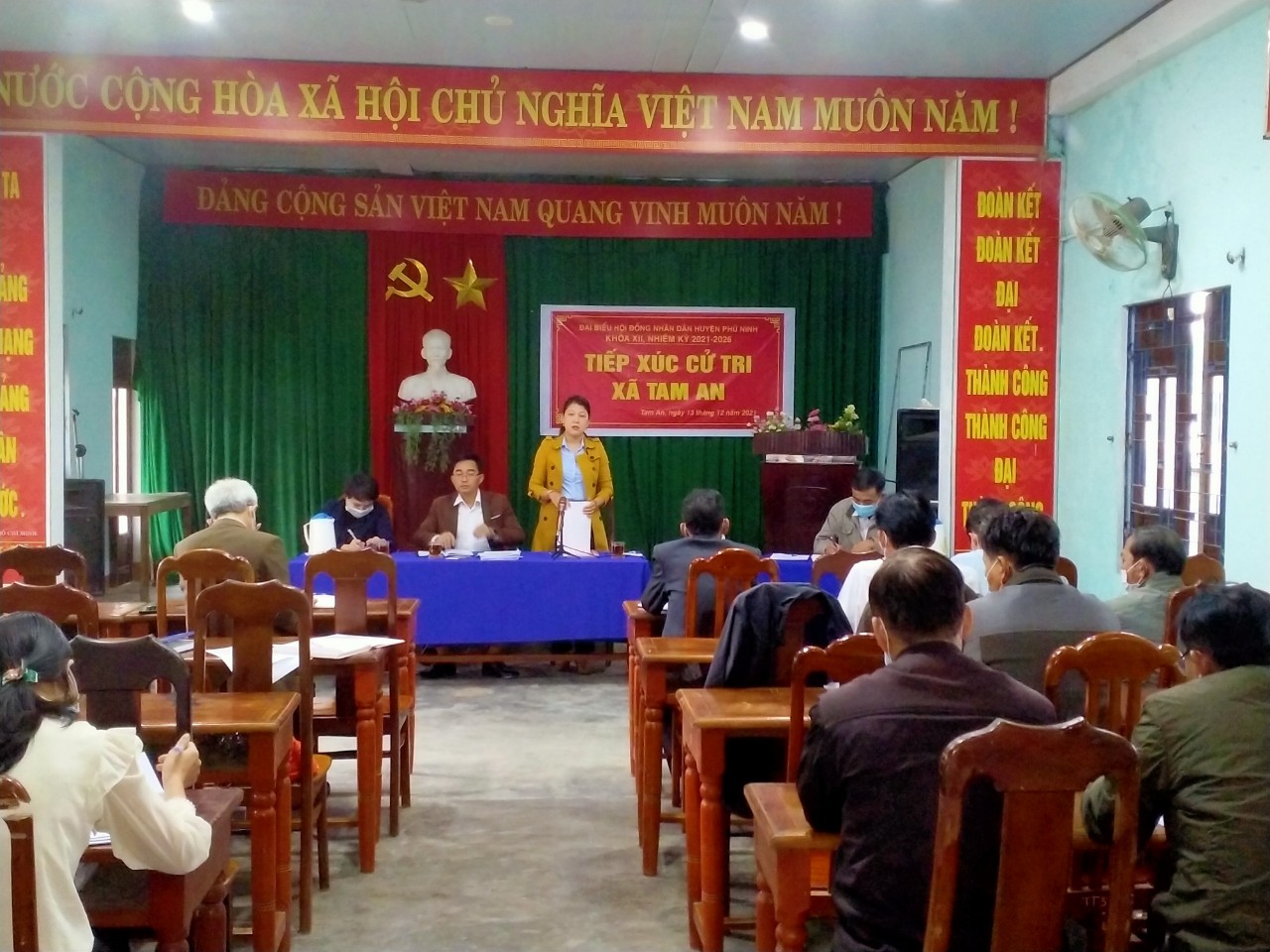 Hội nghị tiếp xúc cử tri với đại biểu HĐND huyện tại đơn vị bầu cử xã Tam An